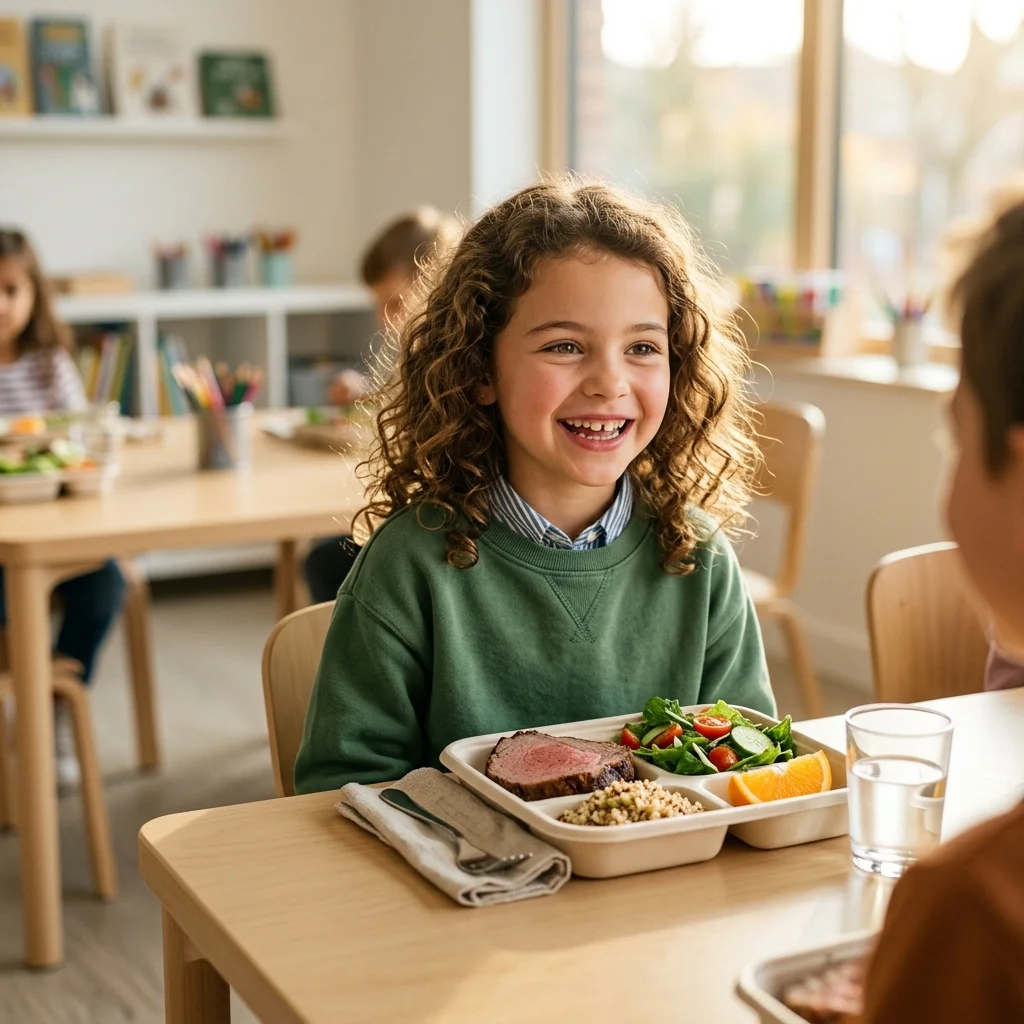 Perché le mense scolastiche dovrebbero servire carne rossa: la fisiologia contro le mode nutrizionali